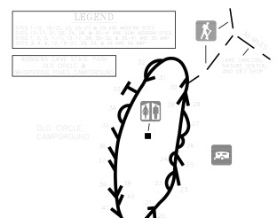 View Robbers Cave RV Campground Map